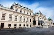 Entrance to the palace at upper Belvedere side. Vienna