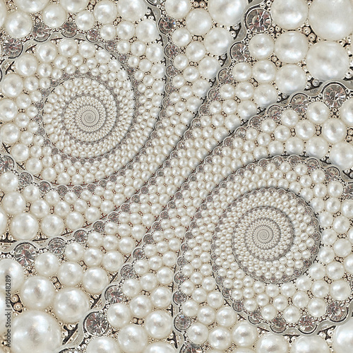 pearls and diamonds jewels abstract spiral background pattern fractal pearls background repetitive pattern abstract pearl background spiral pattern decorative element pearl decoration design buy this stock photo and explore similar images pearls and diamonds jewels abstract