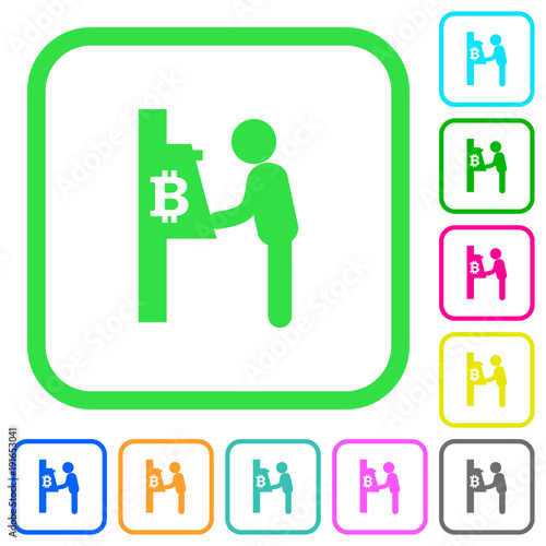 Bitcoin Cash Machine Vivid Colored Flat Icons Kaufen Sie Diese - 