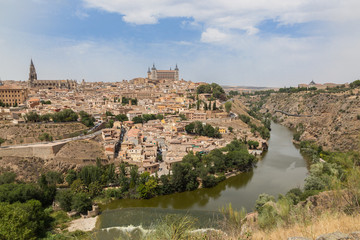 A view of beautiful medieval Toledo, Spain