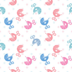  vector seamless background pattern baby strollers
