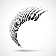 Wall Mural - abstract halftone design element. vector illustration