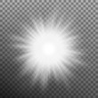 © berezovskyi - White burst glowing light explosion. Transparent background only in EPS 10