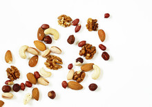 Nuts Mix For A Healthy Diet (cashew, Pistachios, Hazelnuts, Walnuts, Almonds)