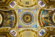 Interior And Arches Of St. Isaac's Cathedral