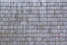 Old Weathered Slate Roof Tiles Full Frame