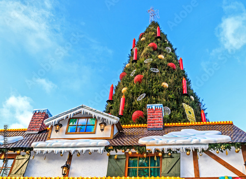 Weihnachtsmarkt in Dortmund am Hansaplatz Alter Markt Tapéta, Fotótapéta