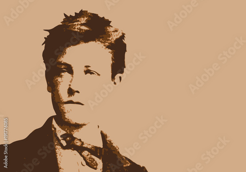 Fotomural Rimbaud - écrivain - portrait - poète - personnage célèbre - littérature - livre