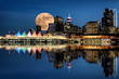 Vancouver Night Full Moon