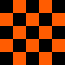 Black And Orange Checkered Background