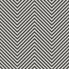 Chevron stripes seamless pattern. Vector zigzag texture. Black and white lines