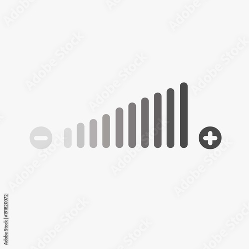 Cuadros en Lienzo volume adjustment icon high and low fading in vector eps10