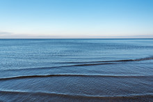 Still Water In Gulf Of Riga, Baltic Sea.