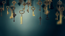 Onceptual Image With Hanging Keys