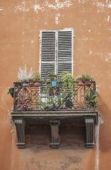 balcony full of flowers