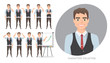 © Anastasiia Kozubenko - Set of emotions for business man.