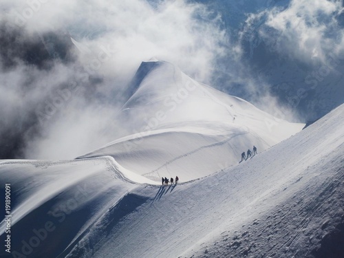 Fotografie, Obraz Aiguille du Midi - szczyt w Alpach w masywie Mont Blanc
