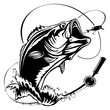 fishing bass bigmouth