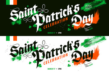 St. Patrick's Day celebration banner