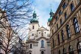Fototapeta Paryż - St. Havel Church, Baroque architecture, Prague, Czech Republic
