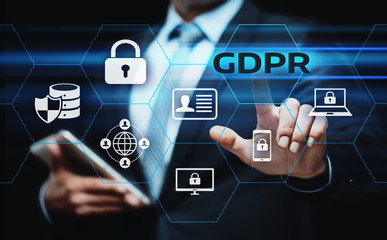 Wall Mural - gdpr general data protection regulation business internet technology concept
