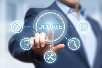 Wall Mural - update software computer program upgrade business technology internet concept