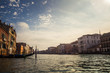 Venice Italy: View from the Canal in the morning warm photo