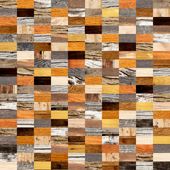 Poster - Seamless background with wooden patterns