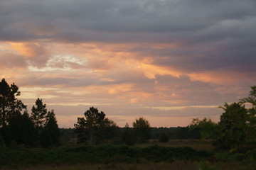 Beautiful Distance Landscape Sunset