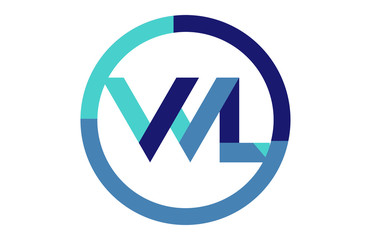 Poster - WL Global Circle Ribbon letter Logo