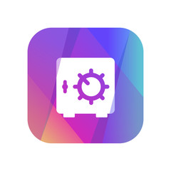 Sticker - Multi-Color App Button