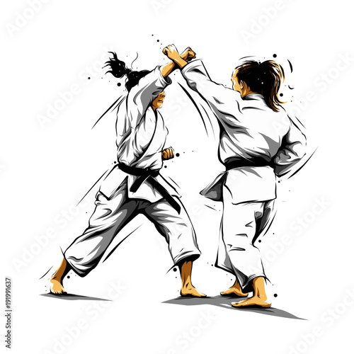 Fototapety Judo  akcja-karate-5