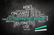 Entrepreneurship concept with business word cloud