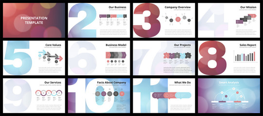 Wall Mural - business presentation templates