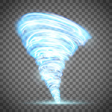 Glowing Tornado With Lightning