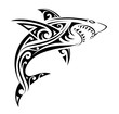 Shark tattoo shape