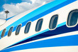 Airplane windows in passenger aircraft