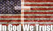 IN GOD WE TRUST With Flag