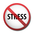 illustration of a sign prohibiting stress