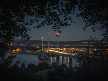 The Kessock Bridge Looking Over Inverness In The Scottish Highlands.
