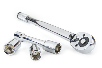 Preset Torque Wrench Ratchet on white background