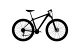 Fototapeta Sawanna - silhouette mountain bike vector