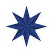 Vector symbol: Eight pointed star or Octagram.