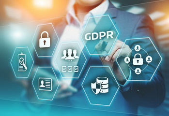 Wall Mural - gdpr general data protection regulation business internet technology concept