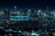 © Production Perig - Stock exchange trading data information isolated on a city background