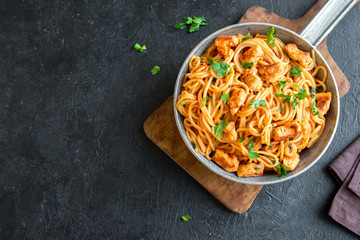 Sticker - Chicken spaghetti pasta with tomato sauce