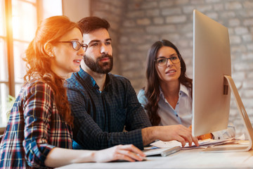 Picture of architects working together in office