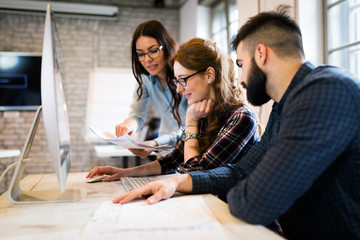 Picture of architects working together in office