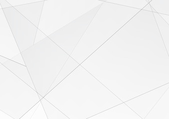 Wall Mural - modern crystal geometrical greyscale polygonal background