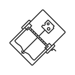 Sticker - Mouse trap linear icon